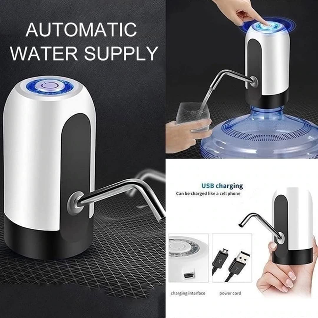 USB Charging Automatic Stainless-Steel Plastic Drinking Portable Electric Switch Water Dispenser.